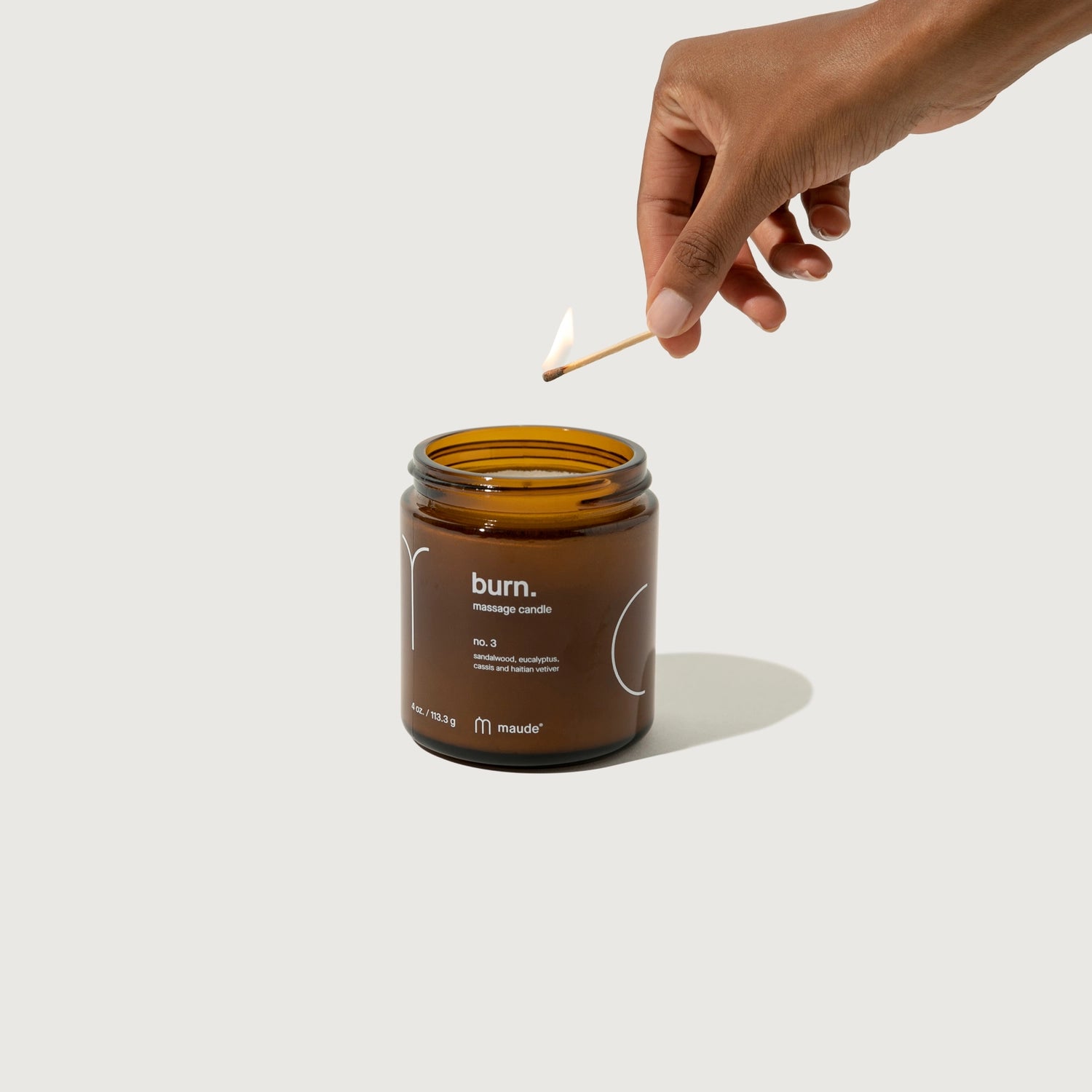 Burn No. 3 - Skin-Softening Massage Candle by Maude